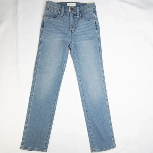 NEW Madewell Supersoft Stovepipe Jeans Plattwood, size 24 - Picture 5 of 16